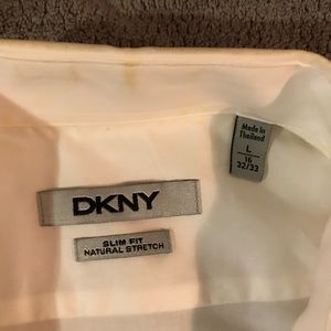 DKNY White Dress Shirt L